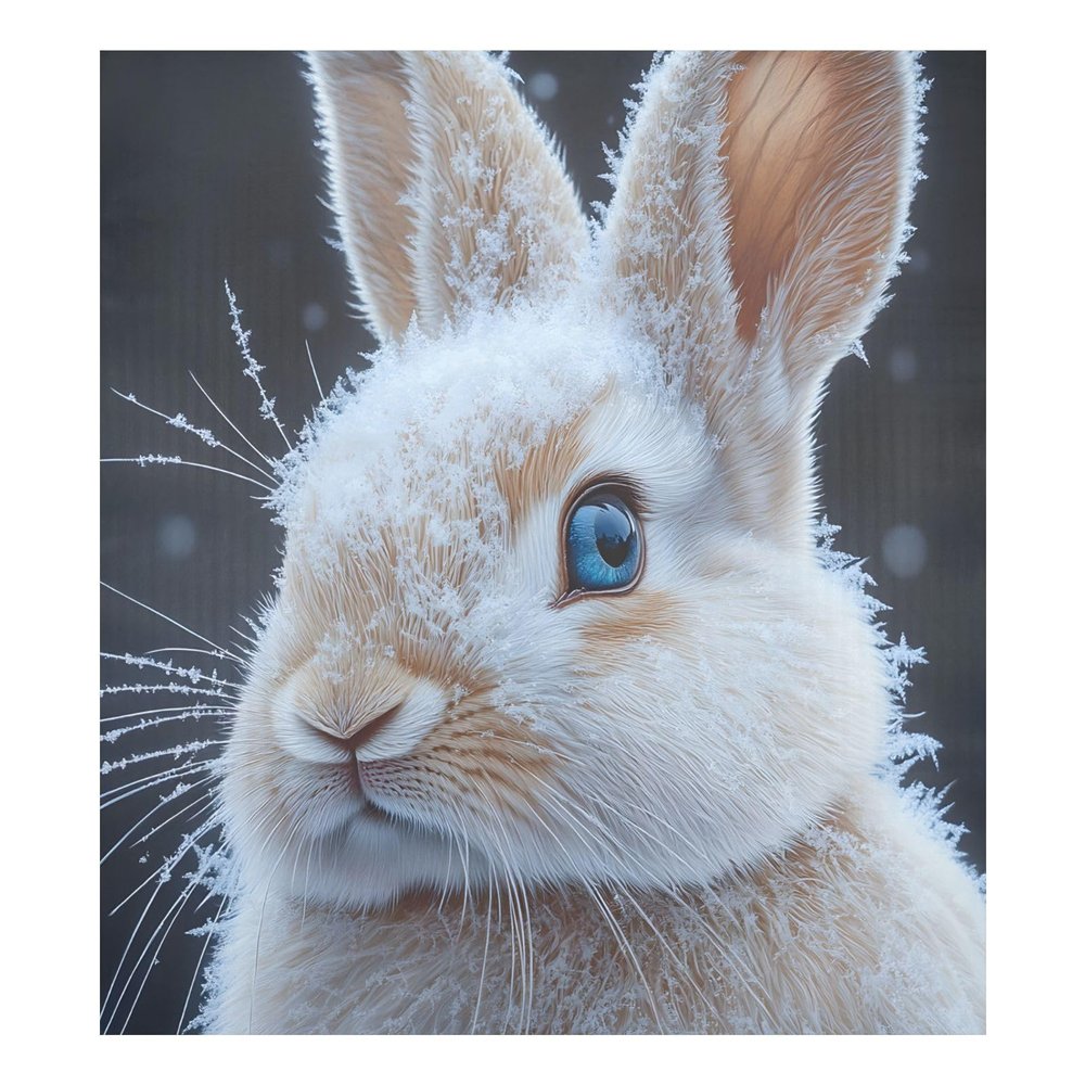 ALAZA Winter Rabbit Bunny Dishwasher Magnet Cover Sticker Decorative Refrigerator Magnet Panel Decal Cover for Home Kitchen Appliance Decor