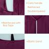BeeGreen Burgundy Reusable Grocery Bags with Zipper Storage Pouch 10 Packs Wine Red Reusable Shopping Bags Bulk Foldable-Machine Washable view 4