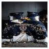 Duvet Cover Sets, Gray Luxury 100S/1000TC Egyptian Cotton Gold Royal Embroidery European Palace Bedding Set Duvet Cover Bed Sheet/Linen Pillowcase(C,King Size 4pcs) view 1