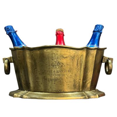 Wine Cooler Brass Antique | Duty Free | Ice Bucket Nickel | Champagne Cooler | Barware | Bar Decorative | Tableware