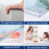 1.5mm Clear Table Cover Protector,PVC Plastic Desk Pads Mat Waterproof Easy Clean,92x32 Inch Anti Scratch Table Mat Glass,Coffee Glass Conference Pub Dinner Banquet Tablecloth view 2