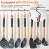 Kitchen Utensils Holder Hanging Racks 304 Stainless Steel Rail Utensil Storage Hanger Wall Mounted Rack for Tools and Pots(40cm) view 4