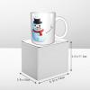 WHJDPP Marshmallow Snowman Picture mug ceramic Mugs for cappuccino, latte, cereal, yogurt, milk, hot or cold drinks Micro-wave oven view 3