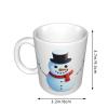 WHJDPP Marshmallow Snowman Picture mug ceramic Mugs for cappuccino, latte, cereal, yogurt, milk, hot or cold drinks Micro-wave oven view 4