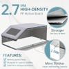luckin smile Hat Organizer for Baseball Caps - Holds Up to 30 Caps, Includes 4 Hat Hooks, Closet Stackable Hat Box with Cardboard, Sturdy & Durable Dustproof Baseball Cap Organizer (2, Light Gray) view 3