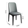 Dining Chairs Set of 2/4/6, Modern Kitchen & Dining Room Chairs with Premium Leather Seat, Comfortable Ergonomic Dining Chair Set for Dining Table, Chairs for Kitchen, Be Walnut Rack + Khaki Set of 4 view 2