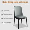 Dining Chairs Set of 2/4/6, Modern Kitchen & Dining Room Chairs with Premium Leather Seat, Comfortable Ergonomic Dining Chair Set for Dining Table, Chairs for Kitchen, Be Walnut Rack + Khaki Set of 4 view 3