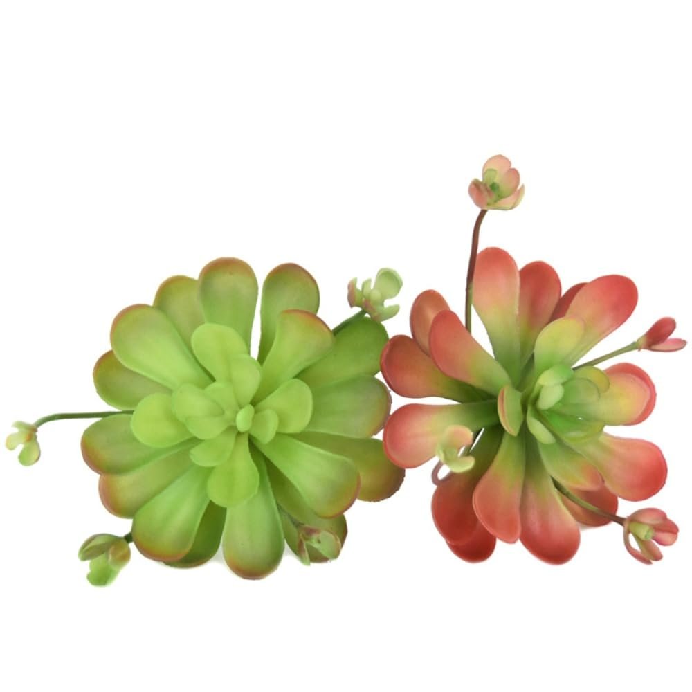 Urier Artificial Cactus Plants Outdoor,Mini Fake Succulents,Plastic Plant Mini Cactus Christmas Tree for Bathroom Decorations,Kitchen Bouquet Garden & Outdoor Home Dcor (2, Round)