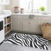 2x10 Zebra Print Runner Rug for Hallway, Washable Black and White Animal Rug Runner Non Slip, Zebra Print Home Decor Carpet for Kitchen, Bedroom, Entryway, Laundry Room, Ultra Thin Soft j169 view 2