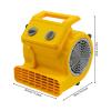 250W Floor Fan with 3 Speeds, Centrifugal Air Mover with 3 Blowing Angles and Timer Portable Floor Blower Fan Compact Carpet Dryer 14.7ft Power Cord for Drying Carpets Floors, Ventilation (Yellow) view 2