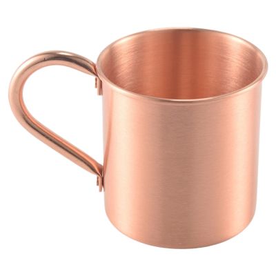 CHYLMAPHEN Copper Mug Solid Smooth Without Inside Liner for Milk Water Cup Home Drinkware Cool for Drinking Water