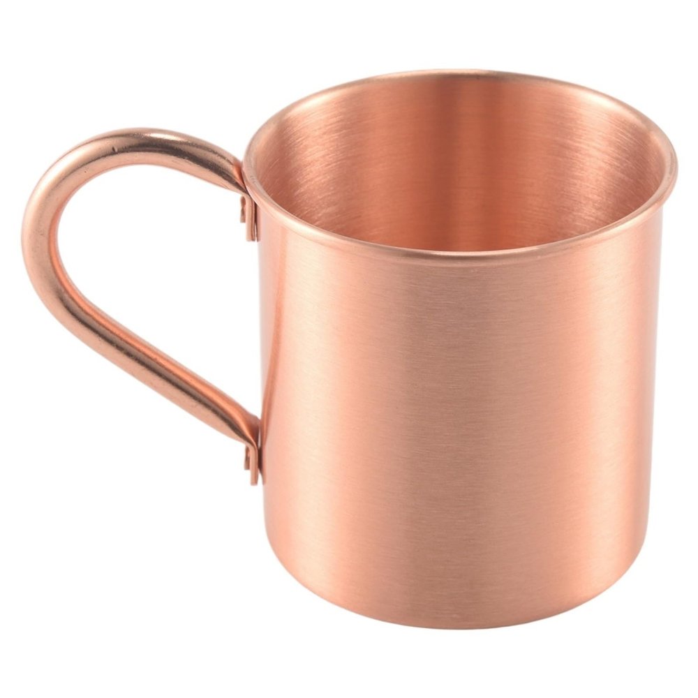 CHYLMAPHEN Copper Mug Solid Smooth Without Inside Liner for Milk Water Cup Home Drinkware Cool for Drinking Water