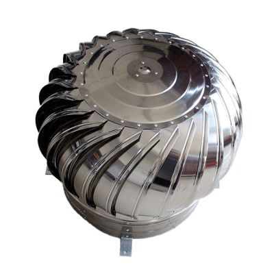 BSEARMG Chimney Cowl Cap,Spherical 304 Stainless Steel Exhaust Pipe Thickened Air Outlet Rainproof Rotating Chimney Spinner Cowl Rainproofsuitable (300MM)