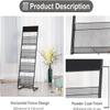 KOMFGT Floor-Standing Magazine Rack, Magazine Stand, Commercial Literature Organizer Stand Black for Waiting Rooms/Showrooms/Hotel Lobby/Sales Area Easy Assembly view 4