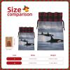 AKDODK Killer Whales Swim Along Print Christmas Drawstring Packaging Bags,Cloth Snack Bags,Suitable For Candy,Gifts And Storage view 4