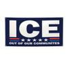 3x6 Ft ICE Out of Our Communites Banner Signs I Stand with Immigrants Anti ICE Banners Flag Large Yard Bedroom Decoration view 1