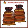 AKDODK Native American Pattern Print Christmas Drawstring Packaging Bags,Cloth Snack Bags,Suitable For Candy,Gifts And Storage view 3