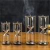 Fillable Hourglass Hourglass Empty Bottle Timer Birthday Gift Creative Decor DIY Metal Sandglass Home Desktop Accessories(S) view 2