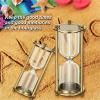 Fillable Hourglass Hourglass Empty Bottle Timer Birthday Gift Creative Decor DIY Metal Sandglass Home Desktop Accessories(S) view 4