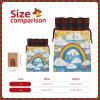 AKDODK Rainbow Clouds Raindrop Print Christmas Drawstring Packaging Bags,Cloth Snack Bags,Suitable For Candy,Gifts And Storage view 4