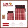 AKDODK Plaid Red And Black Print Christmas Drawstring Packaging Bags,Cloth Snack Bags,Suitable For Candy,Gifts And Storage view 4