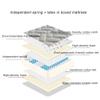 Double Mattress,Pocket Sprung Mattress Double with Breathable Foam and Individually Pocket Spring - Medium,Classic Box Top Collection,A,120X190cm(47x75in) view 3