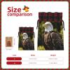 AKDODK Flying Eagle Print Christmas Drawstring Packaging Bags,Cloth Snack Bags,Suitable For Candy,Gifts And Storage view 4