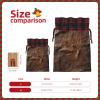 AKDODK Brown Cowhide Art Print Christmas Drawstring Packaging Bags,Cloth Snack Bags,Suitable For Candy,Gifts And Storage view 4