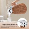 1.5 Litre/ 51Oz Stainless Steel Thermal Jug with Handmade Rattan BodyHot Water Tea DispenserRetention 24hfor Dining Tables, Coffee Shops, and Beverage Shops(Color:Grey) view 3
