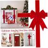 Licsaliwe Christmas Cabinet Bows, 6Pcs Red Large Fabric Bow Decor for Kitchen Cabinets, Doors, Furniture, Holiday Party Christmas Home Decorations/39.4x7.9 Inch view 4