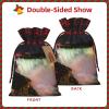 AKDODK Niagara Falls Print Christmas Drawstring Packaging Bags,Cloth Snack Bags,Suitable For Candy,Gifts And Storage view 3
