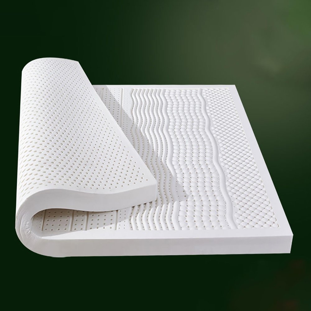 Double Latex Mattress, King Size, White, Medium Firm, 10cm