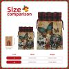 AKDODK Sugar Skulls Butterfly Print Christmas Drawstring Packaging Bags,Cloth Snack Bags,Suitable For Candy,Gifts And Storage view 4