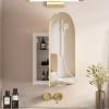 Mepplzian Recessed Medicine Cabinet,Arched Medicine Cabinet with Mirror view 1