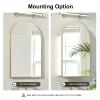 Mepplzian Recessed Medicine Cabinet,Arched Medicine Cabinet with Mirror view 4