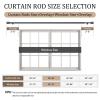 1 Diameter Black Curtain Rods for Windows, 1 Pack 30-60 Inch Heavy Duty Window Rods, Long Adjustable Curtain Rod, Fits Most Standard Windows, Suitable for Bedroom, Living Room, Farmhouse view 2