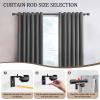 1 Diameter Black Curtain Rods for Windows, 1 Pack 30-60 Inch Heavy Duty Window Rods, Long Adjustable Curtain Rod, Fits Most Standard Windows, Suitable for Bedroom, Living Room, Farmhouse view 4
