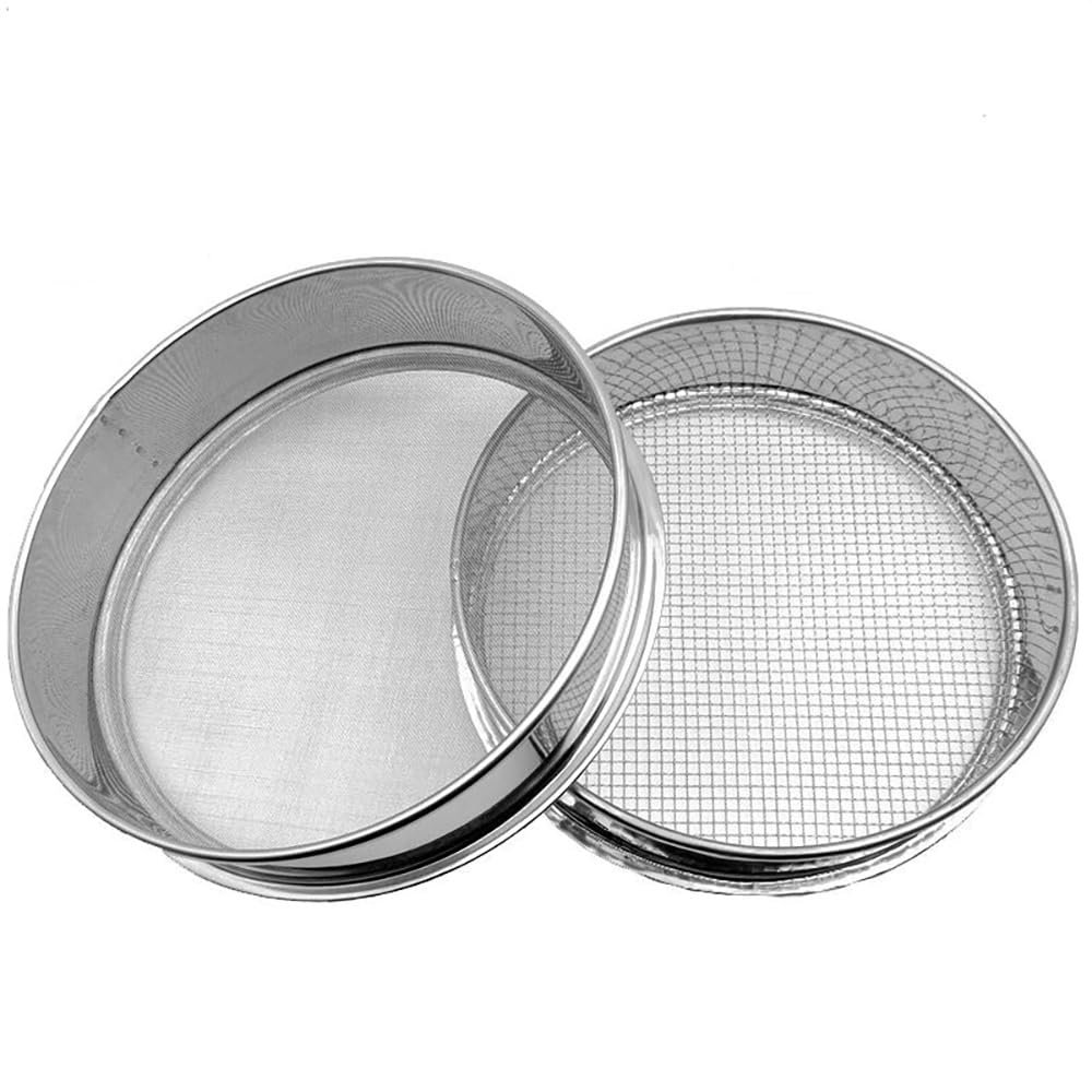 25cm Round 304 Stainless Steel Mesh Sieve - Multi-Purpose Flour Sifter for Baking,Powder,and Liquid Strainer,1pcs(24)
