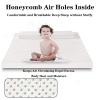 Natural Latex Mattress Topper, 5cm Memory Foam Mattress Topper, Organic Latex Mattress with Honeycomb Pore Ventilation, Pressure Point Back Relief,180cm*190cm view 3