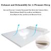 Natural Latex Mattress Topper, 5cm Memory Foam Mattress Topper, Organic Latex Mattress with Honeycomb Pore Ventilation, Pressure Point Back Relief,180cm*190cm view 4
