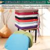 JACOJE Chair Cushions for Dining Chairs, 3/5/8cmThick Seat Cushions for Kitchen Chairs, D-Shaped Chair Pads with Washable Cover, Ties and Non Slip Backing(Q27,43x40x35x8cm) view 2