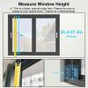 FXNFXLA Vertical Window Exhaust Fan for Sliding Windows, 35-160cm/13.78-62.99 Inch, Punch-Free Silent Slim Window Fan, Adjustable Speed, 5cm Retractable, for Home Bedroom Kitchen White 130~135cm view 2