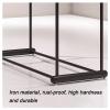 LIUZQWAED Floor Standing Double-Pole Clothing Rack, Heavy Duty Metal Iron Clothes Rail, Clothing Store Coat Hanging Rack, Easy to Assemble, for Home Showroom and Store(150x53x135 cm) view 3
