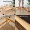 Japanese Kotatsuu Heating Table with Heater Futon Blanket and Carpet Low Tatami Table for Living Room Bedroom Tatami Winter Warmth(Natural) view 3