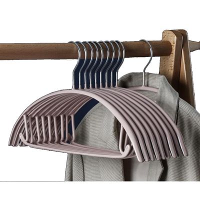 10-Piece Hanger Set, Household Clothes Dipping and Drying Non-Slip Clothes Hanger, Non-Marking Stainless Steel Adult Clothes Support(A1)