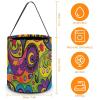 LKHDS Halloween Trick Or Treat Bag, Reusable Gift Bags Durable Polyester, Portable Colorful Graffiti Pattern Candy Bag for Party, Gift & Holiday view 2