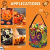 LKHDS Halloween Trick Or Treat Bag, Reusable Gift Bags Durable Polyester, Portable Colorful Graffiti Pattern Candy Bag for Party, Gift & Holiday view 3