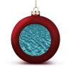 Swimming Pool Water Christmas Tree Ornaments 1.6 Inch Shatterproof Pc Plastic Balls with Lanyard Baubles Hanging Christmas Ball Ornaments for Xmas Tree Holiday Party Wedding Home Decorations-red view 1