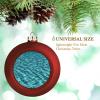 Swimming Pool Water Christmas Tree Ornaments 1.6 Inch Shatterproof Pc Plastic Balls with Lanyard Baubles Hanging Christmas Ball Ornaments for Xmas Tree Holiday Party Wedding Home Decorations-red view 3
