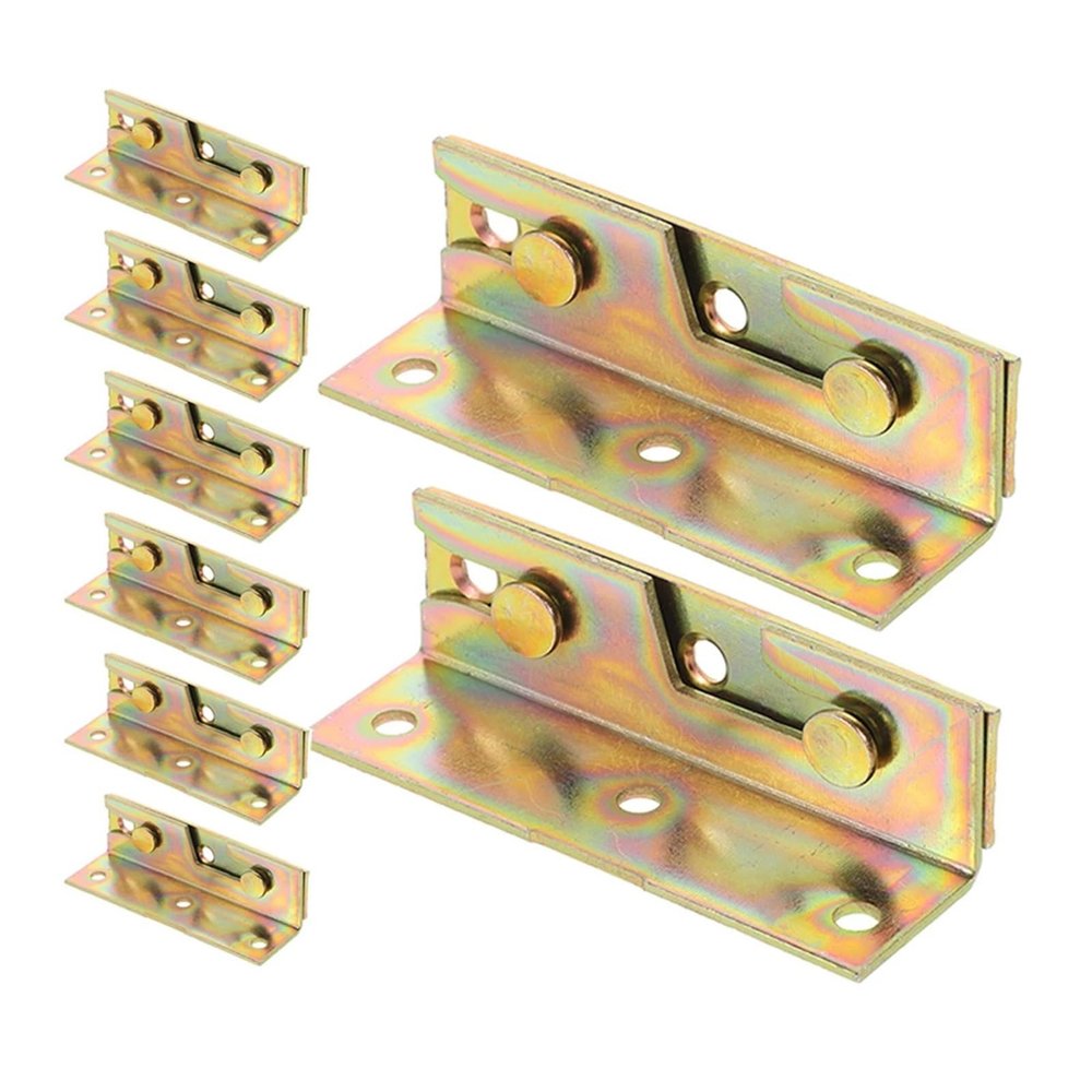 Bed Rail Brackets 8set Bracket Hook Replacement Fitting Connectors Fastener